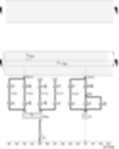 Wiring Diagram  AUDI A2 2004 - Control unit with display in dash panel insert - oil pressure switch - oil temperature gauge - oil level/oil temperature sender
