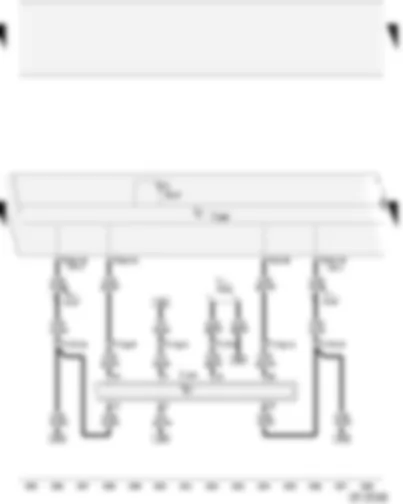 Wiring Diagram  AUDI A2 2004 - Control unit with display in dash panel insert - ABS with EDL control unit - ABS warning lamp