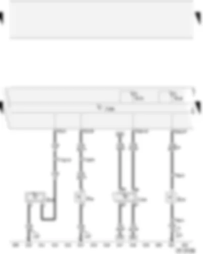 Wiring Diagram  AUDI A2 2004 - Belt switch (driver’s side) - brake fluid level warning contact - brake lining/pad wear sender - front left