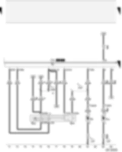 Wiring Diagram  AUDI A2 2003 - Intermittent wiper switch - windscreen washer pump switch - automatic intermittent wash/wipe relay