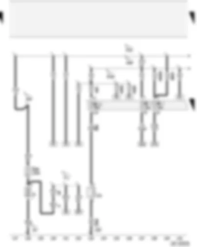 Wiring Diagram  AUDI A2 2003 - Battery - fuses on fuse box - 12 V socket