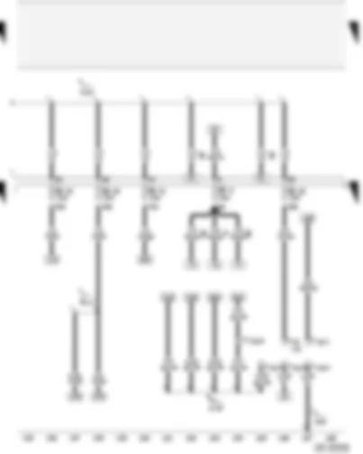 Wiring Diagram  AUDI A2 2003 - Fuses on fuse box - diagnostic connector