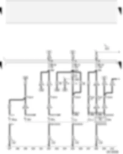 Wiring Diagram  AUDI A2 2003 - Twin filament bulb for right headlight - right side light bulb - front right turn signal bulb - right headlight range control motor