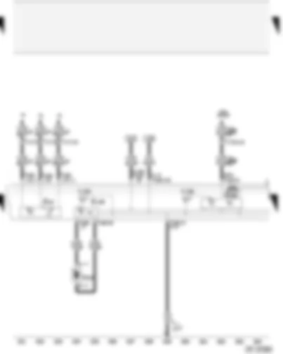 Wiring Diagram  AUDI A2 2003 - Heater/heat output switch - fresh air/air recirculating flap switch - additional heating button (ECON)