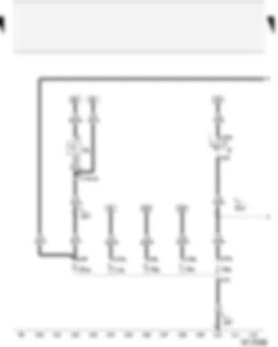 Wiring Diagram  AUDI A2 2004 - Reversing light switch - rear left fog light bulb - left tail light bulb - rear left turn signal bulb - left brake light bulb