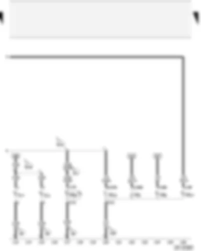 Wiring Diagram  AUDI A2 2004 - Right tail light bulb - rear right turn signal bulb - right reversing light bulb - high level brake light bulb - number plate lights