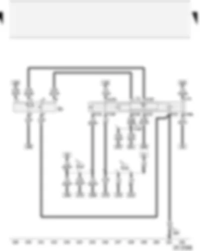 Wiring Diagram  AUDI A2 2004 - Hazard warning light switch - hazard warning light relay