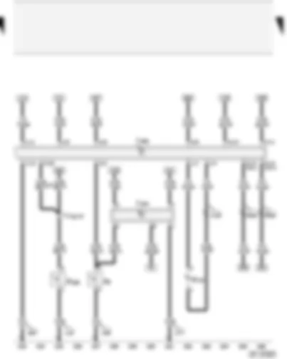 Wiring Diagram  AUDI A2 2004 - Handbrake warning switch - handbrake warning lamp control unit - luggage compartment light - left