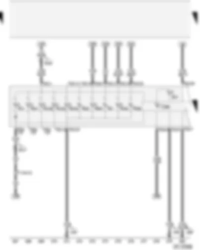 Wiring Diagram  AUDI A2 2004 - Control unit with display in dash panel insert - warning lamps
