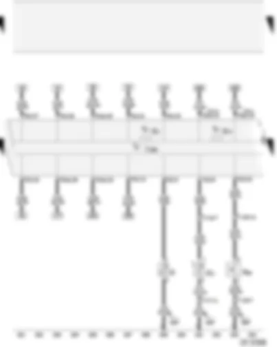 Wiring Diagram  AUDI A2 2004 - Fuel gauge sender - coolant temperature sender - control unit with display in dash panel insert