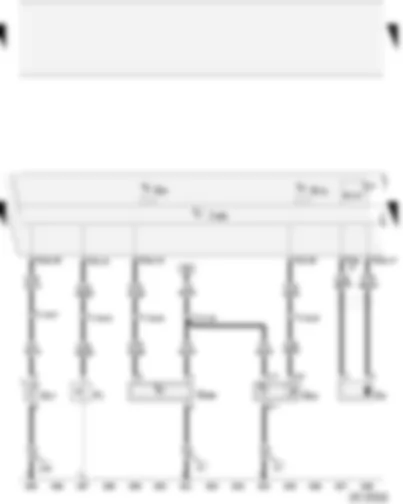Wiring Diagram  AUDI A2 2004 - Immobilizer reading coil - oil pressure switch - ambient temperature sensor - speedometer sender