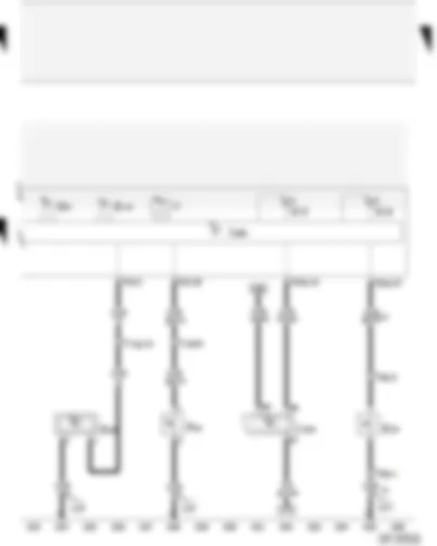 Wiring Diagram  AUDI A2 2004 - Belt switch (driver’s side) - brake fluid level warning contact - brake lining/pad wear sender - front left