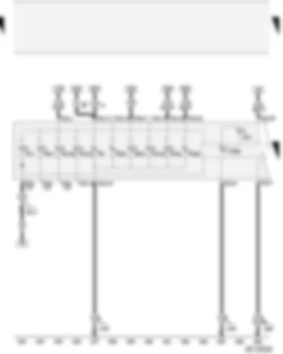 Wiring Diagram  AUDI A2 2003 - Control unit with display in dash panel insert - warning lamps