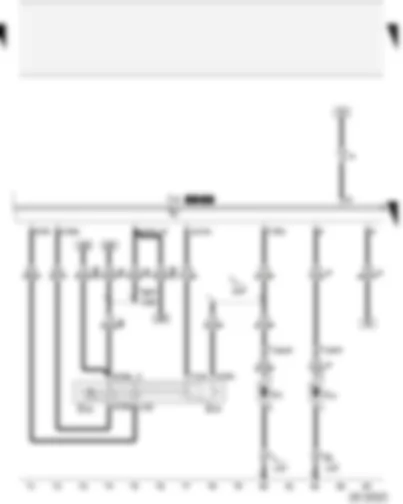 Wiring Diagram  AUDI A2 2003 - Intermittent wiper switch - washer pump switch - automatic intermittent wash/wipe relay