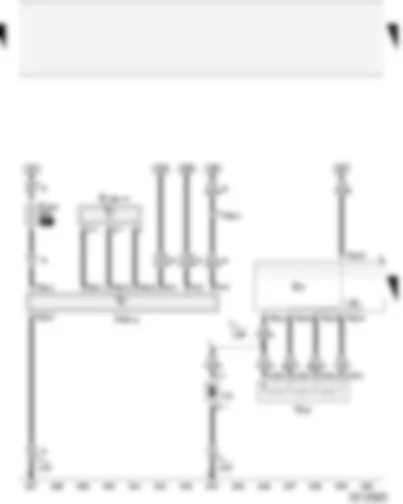 Wiring Diagram  AUDI A2 2003 - Fresh air blower switch - power steering control unit - fresh air blower with overheating fuse series resistor