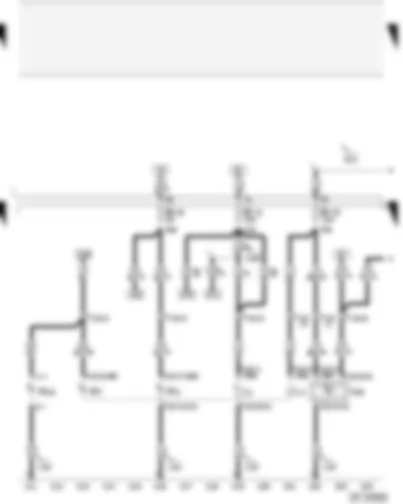Wiring Diagram  AUDI A2 2003 - Twin filament bulb for right headlight - right side light bulb - front right turn signal bulb - right headlight range control motor