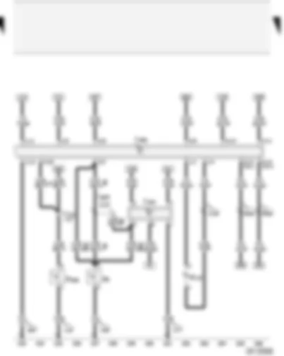 Wiring Diagram  AUDI A2 2003 - Handbrake warning switch - handbrake warning lamp control unit - luggage compartment light - left