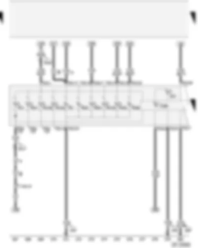 Wiring Diagram  AUDI A2 2003 - Control unit with display in dash panel insert - warning lamps