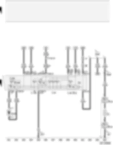 Wiring Diagram  AUDI A2 2003 - Heated rear window switch - fresh air/air recirculating flap switch - heated rear window relay