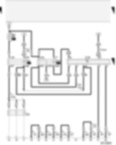 Wiring Diagram  AUDI A2 2001 - Relay for glow plugs - diesel direct injection system control unit - terminal 30 voltage supply relay - glow plugs (engine)