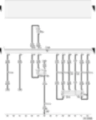 Wiring Diagram  AUDI A2 2001 - Kick-down switch - idling switch - coolant temperature senders - accelerator pedal position sender - fuel temperature sender