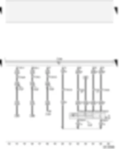 Wiring Diagram  AUDI A2 2002 - Cruise control system switch - airbag control unit - diesel direct injection system control unit
