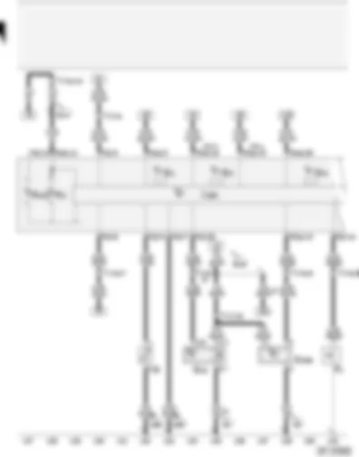 Wiring Diagram  AUDI A2 2002 - Oil pressure switch - fuel gauge sender - oil level/oil temperature sender - control unit with display in dash panel insert
