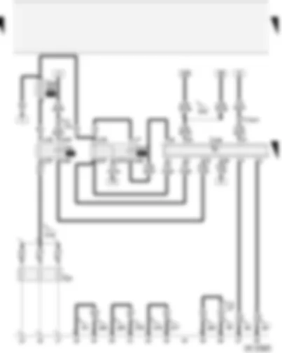 Wiring Diagram  AUDI A2 2002 - Relay for glow plugs - diesel direct injection system control unit - terminal 30 voltage supply relay - glow plugs (engine)