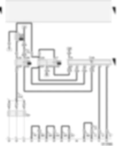 Wiring Diagram  AUDI A2 2003 - Relay for glow plugs - diesel direct injection system control unit - terminal 30 voltage supply relay - glow plugs - (engine)