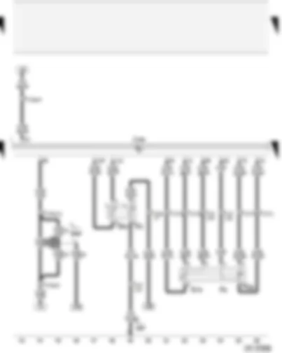 Wiring Diagram  AUDI A2 2003 - Kick-down switch - idling switch - coolant temperature senders - accelerator pedal position sender - diesel direct injection system control unit