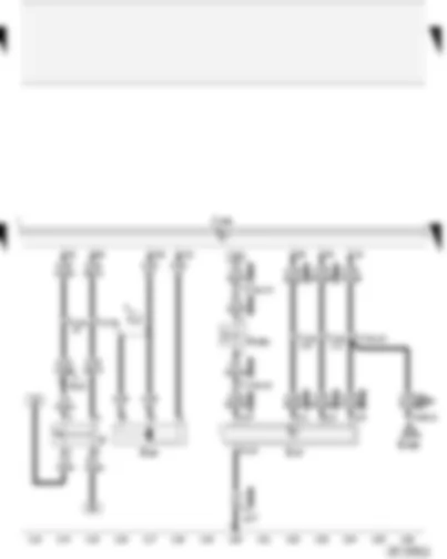 Wiring Diagram  AUDI A2 2003 - Air conditioning system/Climatronic operating and display unit - additional heating button (ECON) - brake light switch - engine speed sender