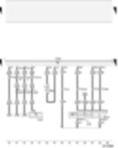Wiring Diagram  AUDI A2 2004 - Cruise control system switch - fuel temperature sender - airbag control unit - diesel direct injection system control unit
