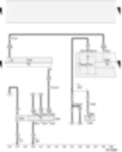 Wiring Diagram  AUDI A2 2004 - Control unit with display in dash panel insert - radiator fan control unit - additional air heater control unit