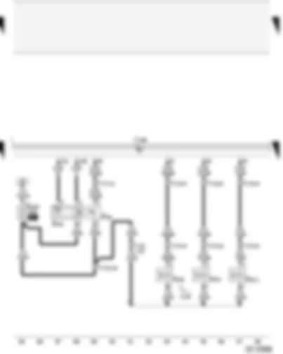 Wiring Diagram  AUDI A2 2005 - Clutch pedal switch - Hall sender - exhaust gas recirculation valve - charge pressure control solenoid valve - throttle butterfly valve - engine control unit fuse