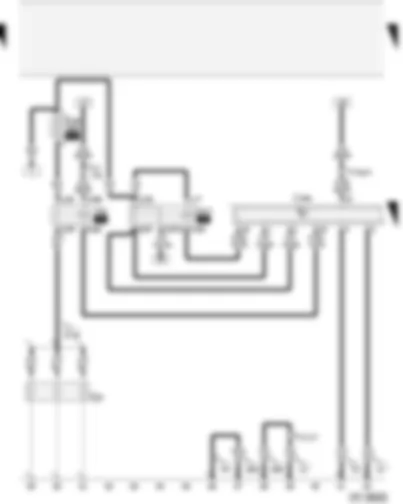 Wiring Diagram  AUDI A2 2003 - Relay for glow plugs - diesel direct injection system control unit - terminal 30 voltage supply relay - glow plugs - (engine)