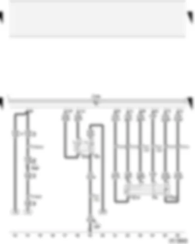 Wiring Diagram  AUDI A2 2004 - Kick-down switch - idling switch - coolant temperature senders - accelerator pedal position sender - diesel direct injection system control unit