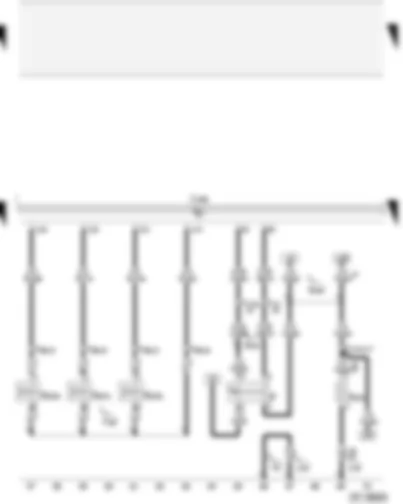 Wiring Diagram  AUDI A2 2004 - Brake light switch - diesel direct injection system control unit - heater element (crankcase breather) - unit injector solenoid valves