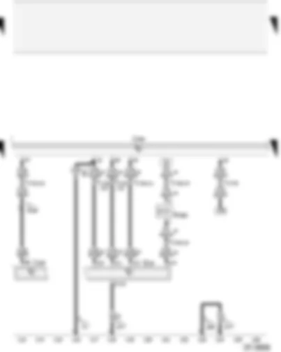 Wiring Diagram  AUDI A2 2004 - Air conditioning system/Climatronic operating and display unit - airbag control unit - diesel direct injection system control unit