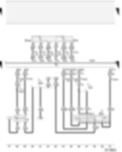 Wiring Diagram  AUDI A2 2003 - Cruise control system switch - brake light switch - accelerator pedal position senders - 4LV (injection system) control unit