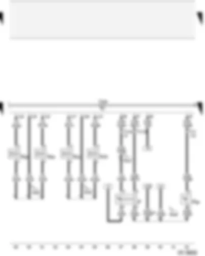 Wiring Diagram  AUDI A2 2004 - Brake light switch - clutch pedal switch - Motronic control unit - injectors
