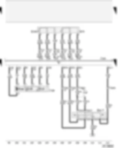 Wiring Diagram  AUDI A2 2004 - Cruise control system switch - accelerator pedal position senders - Motronic control unit - throttle valve module