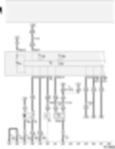 Wiring Diagram  AUDI A2 2004 - Oil pressure switch - fuel pump (pre-supply pump) - oil level/oil temperature sender - control unit with display in dash panel insert