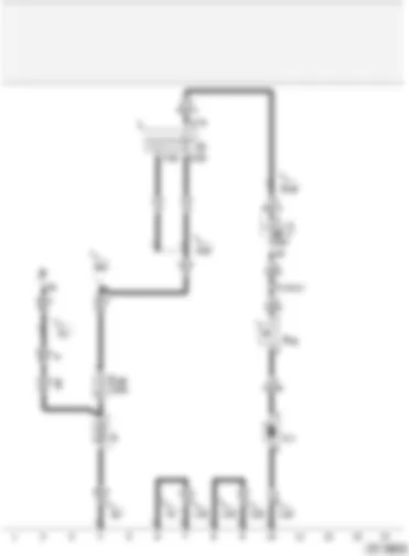 Wiring Diagram  AUDI A2 2004 - Battery - ignition/starter switch - radiator fan thermo-switch - radiator fan