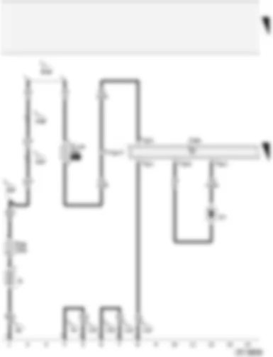 Wiring Diagram  AUDI A2 2005 - Battery - radiator fan control unit - radiator fan control unit fuse - radiator fan