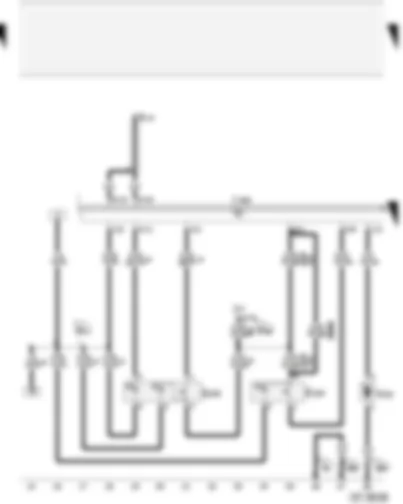 Wiring Diagram  AUDI A2 2004 - Interior monitor switch - tank filler flap remote release switch - central locking and anti-theft alarm system aerial