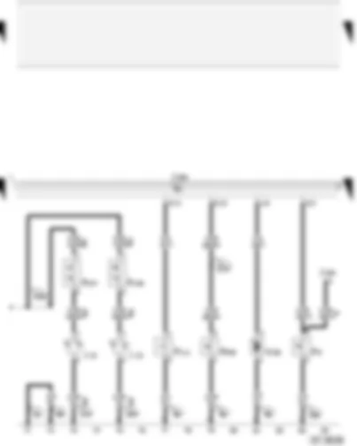 Wiring Diagram  AUDI A2 2004 - Handbrake warning switch - rear lid contact switch - vanity mirror light bulb - rear lid release motor