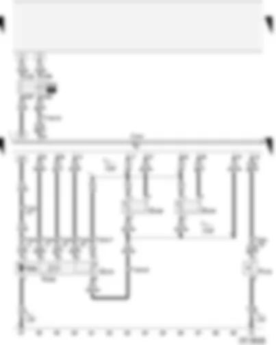 Wiring Diagram  AUDI A2 2004 - Brake pressure switch - gear detector potentiometer -1- - gearbox hydraulic pressure sender - gearbox hydraulic pump relay