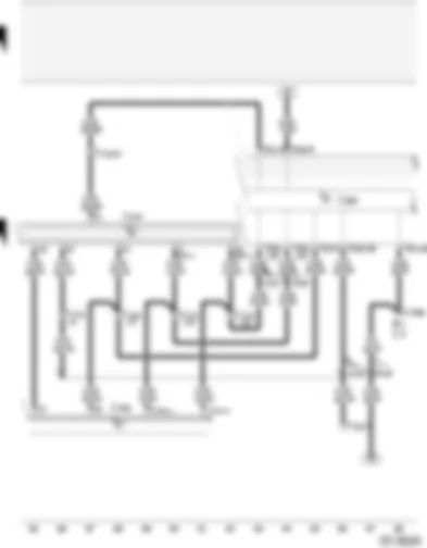 Wiring Diagram  AUDI A2 2004 - Diesel direct injection system control unit - control unit with display in dash panel insert - electronic manual gearbox control unit