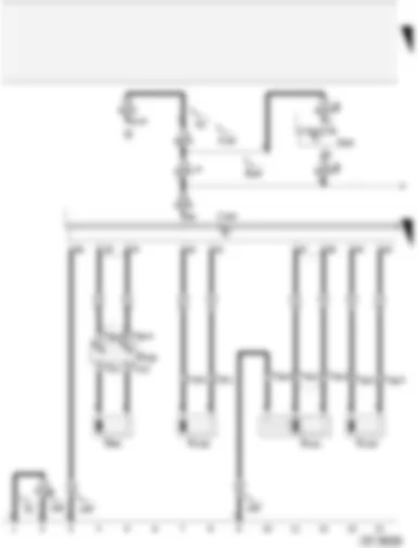 Wiring Diagram  AUDI A2 2005 - Airbag coil connector/return spring with slip ring - airbag igniter - driver
