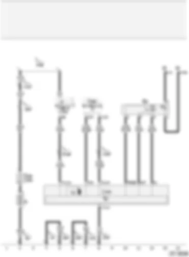 Wiring Diagram  AUDI A2 2004 - Sunroof switch - sliding sunroof adjustment control unit - convenience system central control unit - sliding sunroof motor
